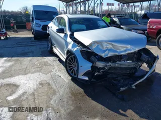 2018 Mercedes-Benz GLC with VIN WDC0J4KB2JF295176, listed as a IAAI auction lot 41877015 with 76,504 mi miles. Bid and sale history available at carsss.com. Image 1.