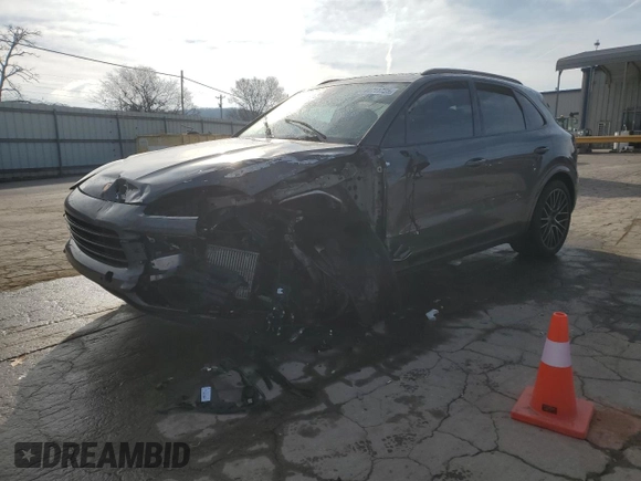 2021 Porsche Cayenne with VIN WP1AA2AY2MDA01617, listed as a Copart auction lot 44711725 with 38,663 mi miles and Salvage title. Bid and sale history available at DreamBid. Image 1.