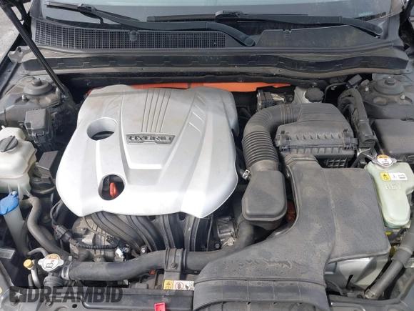 2015 Kia Optima Hybrid EX with VIN KNAGN4ADXF5080070, listed as a IAAI auction lot 41666446 with 119,845 mi miles. Bid and sale history available at carsss.com. Image 10.