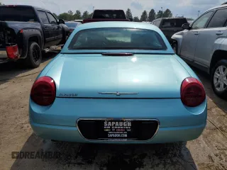 2002 Ford Thunderbird w/Hardtop Premium with VIN 1FAHP60A82Y125798, listed as a Copart auction lot 64193474 with 28,895 mi miles and Salvage Title. Bid and sale history available at carsss.com. Image 6.