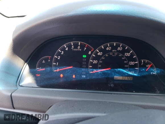 2005 Toyota Camry LE with VIN 4T1BF30K15U093326, listed as a Copart auction lot 48425395 with 90,728 mi miles and Salvage Title. Bid and sale history available at DreamBid. Image 9.
