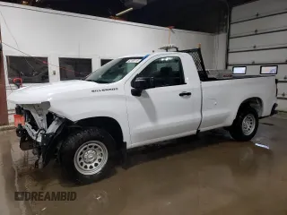 2021 Chevrolet Silverado 1500 Work Truck with VIN 3GCNWAEH4MG100743, listed as a Copart auction lot 42198115 with 98,462 mi miles and Clean Title. Bid and sale history available at carsss.com. Image 1.