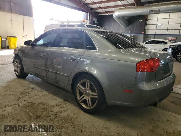 2007 Audi A4 2.0T with VIN WAUAF78E07A157010, listed as a Copart auction lot 43601915 with 250,001 mi miles and Salvage Title. Bid and sale history available at carsss.com. Image 2.