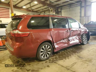 2020 Toyota Sienna XLE with VIN 5TDDZ3DC8LS236152, listed as a Copart auction lot 62681965 with 99,671 mi miles and Salvage title. Bid and sale history available at DreamBid. Image 3.