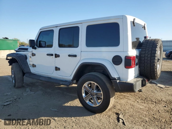 2020 Jeep Wrangler Unlimited Sahara Altitude with VIN 1C4HJXEG4LW314038, listed as a Copart auction lot 73728374 with 50,828 mi miles and Salvage title. Bid and sale history available at DreamBid. Image 2.