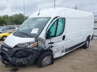 2025 Ram ProMaster Cargo with VIN 3C6MRVHG8SE548996, listed as a IAAI auction lot 42136697 with 3,166 mi miles and . Bid and sale history available at DreamBid. Image 16.