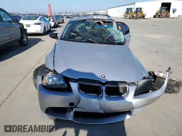 2007 BMW 3 Series 335i with VIN WBAVB73597PA86104, listed as a Copart auction lot 89138165 with 0 mi miles and Salvage Title. Bid and sale history available at carsss.com. Image 5.