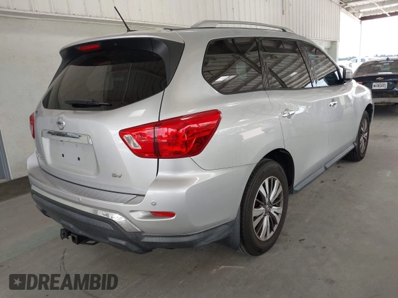 2018 Nissan Pathfinder SL with VIN 5N1DR2MN7JC679155, listed as a IAAI auction lot 42546774 with 105,614 mi miles and . Bid and sale history available at DreamBid. Image 4.