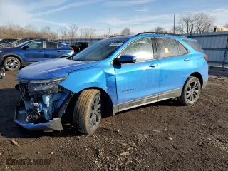 2024 Chevrolet Equinox RS with VIN 3GNAXMEG8RS231609, listed as a Copart auction lot 44684685 with 0 mi miles and Salvage Title. Bid and sale history available at carsss.com. Image 1.