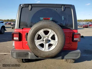 2018 Jeep Wrangler Unlimited Sport S with VIN 1C4HJXDG6JW238420, listed as a Copart auction lot 88030515 with 76,922 mi miles and Salvage Title. Bid and sale history available at carsss.com. Image 6.