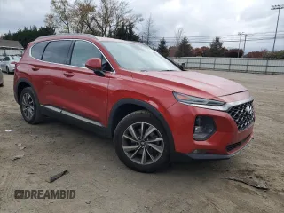 2019 Hyundai Santa Fe SEL with VIN 5NMS33ADXKH021346, listed as a Copart auction lot 79266394 with 77,172 mi miles and Salvage Title. Bid and sale history available at carsss.com. Image 4.