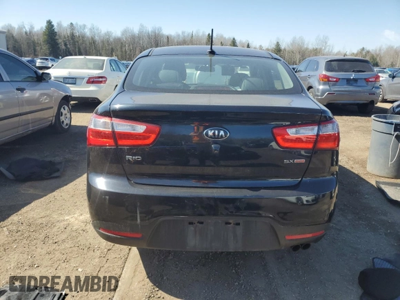 2015 Kia Rio EX with VIN KNADN4A33F6501650, listed as a Copart auction lot 49831145 with 210,007 mi miles and Salvage Title. Bid and sale history available at carsss.com. Image 6.