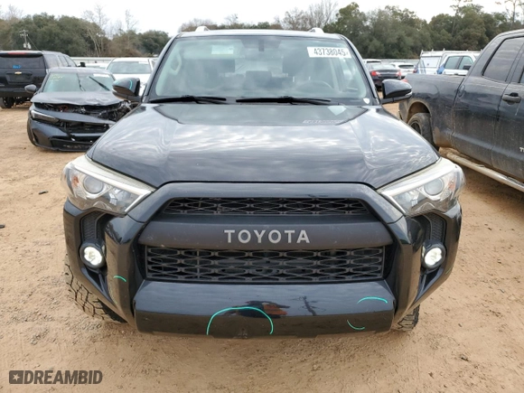 2018 Toyota 4Runner SR5 with VIN JTEZU5JR0J5170672, listed as a Copart auction lot 43738045 with 149,246 mi miles and Salvage Title. Bid and sale history available at carsss.com. Image 5.