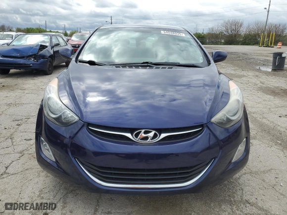 2012 Hyundai Elantra GLS PZEV with VIN 5NPDH4AE9CH099047, listed as a Copart auction lot 54048935 with 130,546 mi miles and Clean Title. Bid and sale history available at carsss.com. Image 5.