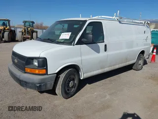 2013 Chevrolet Express Cargo Van with VIN 1GCWGGCA3D1117610, listed as a IAAI auction lot 41196391 with 201,350 mi miles. Bid and sale history available at carsss.com. Image 17.
