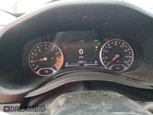 2017 Jeep Renegade Trailhawk with VIN ZACCJBCB9HPG54388, listed as a Copart auction lot 62537115 with 54,897 mi miles and Clean title. Bid and sale history available at DreamBid. Image 9.