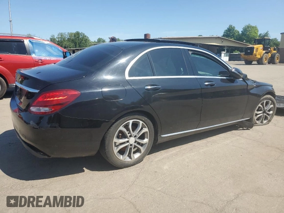 2017 Mercedes-Benz C 300 with VIN 55SWF4JB8HU206081, listed as a Copart auction lot 62146455 with Not provided miles and Clean title. Bid and sale history available at DreamBid. Image 3.