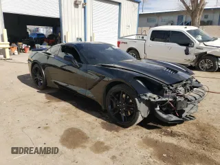 2016 Chevrolet Corvette Z51 2LT with VIN 1G1YK2D71G5118497, listed as a Copart auction lot 44011505 with 24,813 mi miles and Salvage title. Bid and sale history available at DreamBid. Image 4.