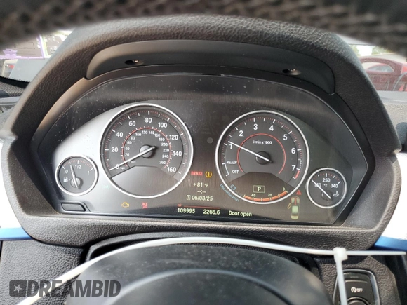 2014 BMW 3 Series 335i xDrive with VIN WBA3B9G59ENR91901, listed as a Copart auction lot 59386295 with 109,995 mi miles and Salvage title. Bid and sale history available at DreamBid. Image 9.
