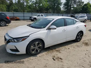 2021 Nissan Sentra SV z VIN 3N1AB8CV5MY299715, wystawiony jako Copart lot #59483005 z przebiegiem 77 340 mil mil oraz Szkoda całkowita • Salvage title. Historia ofert i sprzedaży dostępna na DreamBid. Obrazek 1.