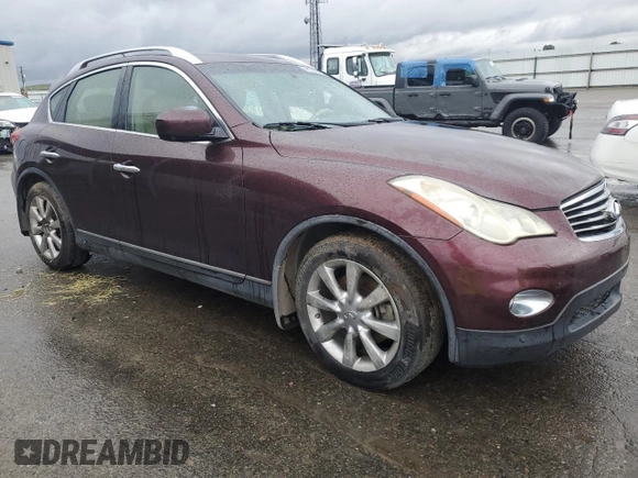 2012 Infiniti EX35 Journey with VIN JN1AJ0HP1CM401060, listed as a Copart auction lot 47703955 with 132,827 mi miles and Salvage Title. Bid and sale history available at carsss.com. Image 4.