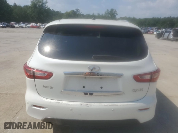 2015 Infiniti QX60 with VIN 5N1AL0MM7FC542689, listed as a Copart auction lot 57584325 with 121,462 mi miles and Salvage title. Bid and sale history available at DreamBid. Image 6.