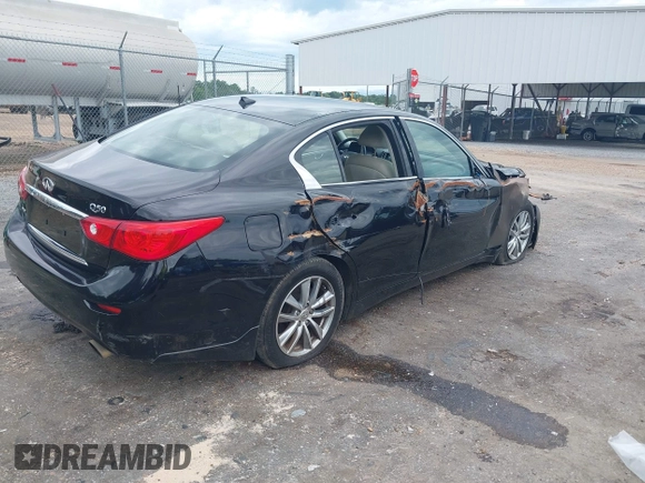 2014 Infiniti Q50 Sport with VIN JN1BV7AR9EM684260, listed as a IAAI auction lot 42332719 with 194,447 mi miles and . Bid and sale history available at DreamBid. Image 4.