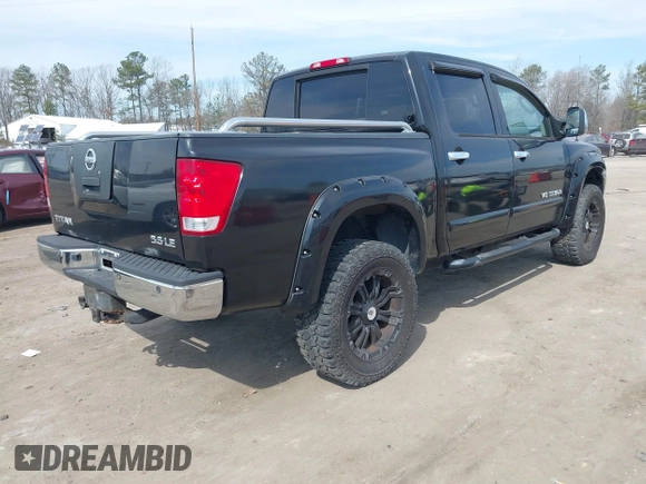 2007 Nissan Titan LE with VIN 1N6BA07B47N238148, listed as a IAAI auction lot 41683144 with 149,655 mi miles. Bid and sale history available at carsss.com. Image 4.