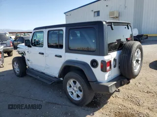 2023 Jeep Wrangler Sport S with VIN 1C4HJXDNXPW596370, listed as a Copart auction lot 48367785 with 37,325 mi miles and Salvage Title. Bid and sale history available at DreamBid. Image 2.