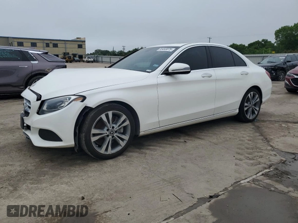 2018 Mercedes-Benz C 300 with VIN 55SWF4JB8JU278842, listed as a Copart auction lot 55453075 with 89,020 mi miles and Clean Title. Bid and sale history available at DreamBid. Image 1.