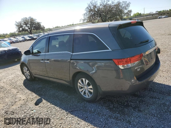 2015 Honda Odyssey EX-L with VIN 5FNRL5H66FB102871, listed as a Copart auction lot 49320715 with 169,650 mi miles and Salvage Title. Bid and sale history available at DreamBid. Image 2.