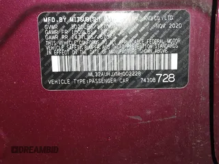 2021 Mitsubishi Mirage ES z VIN ML32AUHJXMH002228, wystawiony jako IAAI lot #42236221 z przebiegiem 43 383 mil mil oraz . Historia ofert i sprzedaży dostępna na DreamBid. Obrazek 9.