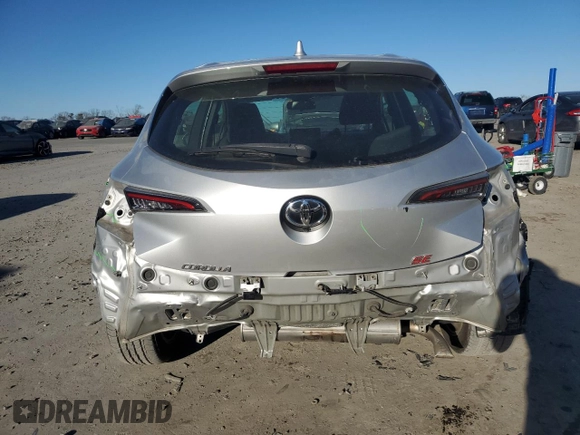 2019 Toyota Corolla Hatchback SE with VIN JTNK4RBE9K3055246, listed as a Copart auction lot 42564535 with 71,167 mi miles and Salvage Title. Bid and sale history available at carsss.com. Image 6.
