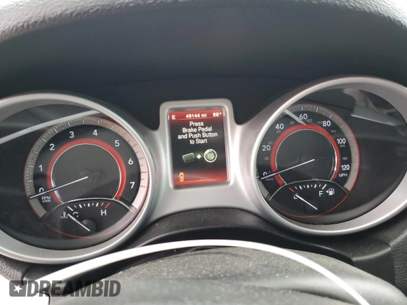 2019 Dodge Journey GT with VIN 3C4PDCEG8KT680908, listed as a Copart auction lot 51939795 with 49,144 mi miles and Salvage title. Bid and sale history available at DreamBid. Image 9.
