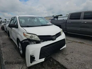 2018 Toyota Sienna L with VIN 5TDZZ3DC9JS940668, listed as a IAAI auction lot 42774636 with 141,906 mi miles and . Bid and sale history available at DreamBid. Image 1.