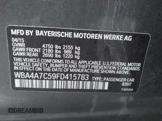 2015 BMW 4 Series 428i xDrive с VIN WBA4A7C59FD415783, выставлен на аукционе IAAI как лот 41530348 с пробегом 151 830 миль миль и . История ставок и продаж доступна на DreamBid. Изображение 9.