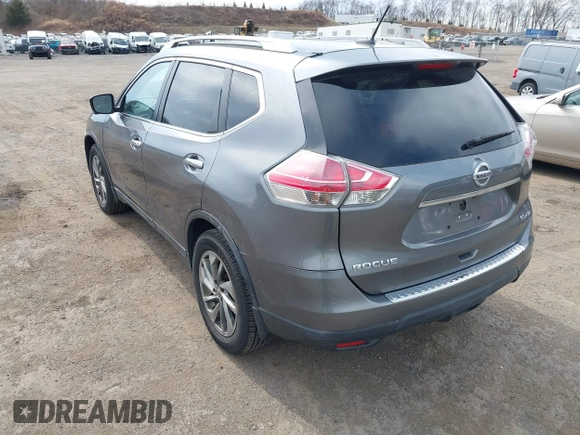 2015 Nissan Rogue SL with VIN 5N1AT2MV9FC858339, listed as a IAAI auction lot 41847604 with 147,894 mi miles. Bid and sale history available at carsss.com. Image 3.