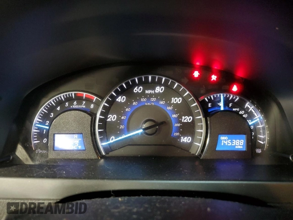 2012 Toyota Camry L with VIN 4T1BF1FK4CU533015, listed as a Copart auction lot 52781405 with 145,388 mi miles and Salvage Title. Bid and sale history available at DreamBid. Image 9.
