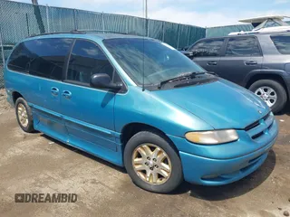 1996 Dodge Grand Caravan with VIN 1B4GP54R8TB458827, listed as a IAAI auction lot 42074872 with 97,566 mi miles and . Bid and sale history available at DreamBid. Image 1.