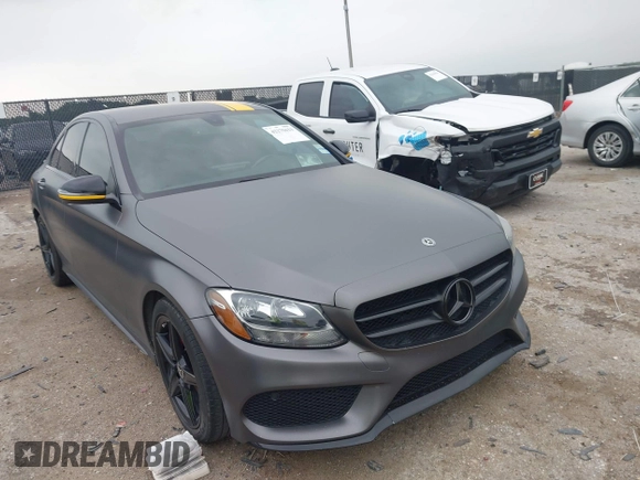 2016 Mercedes-Benz C 300 with VIN 55SWF4JBXGU172594, listed as a IAAI auction lot 42275623 with 92,446 mi miles and . Bid and sale history available at DreamBid. Image 1.