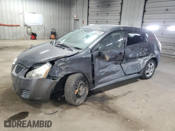 2009 Pontiac Vibe w/1SA with VIN 5Y2SP67829Z458893, listed as a Copart auction lot 84869284 with 160,224 mi miles and Non Repairable. Bid and sale history available at carsss.com. Image 1.