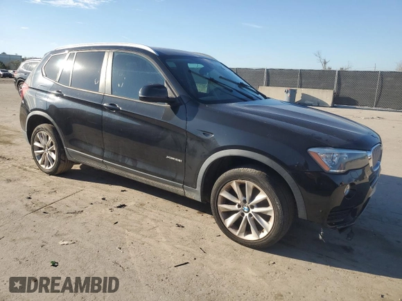 2017 BMW X3 xDrive28i with VIN 5UXWX9C30H0W77172, listed as a Copart auction lot 47503835 with 142,340 mi miles and Clean Title. Bid and sale history available at DreamBid. Image 4.