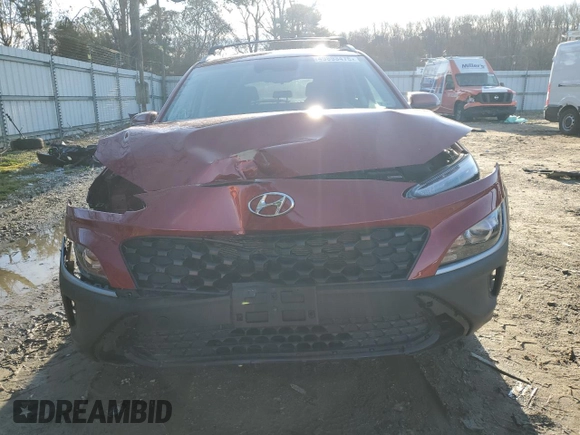 2023 Hyundai Kona SEL with VIN KM8K3CAB0PU053328, listed as a Copart auction lot 49893475 with 3,363 mi miles and Salvage Title. Bid and sale history available at carsss.com. Image 5.