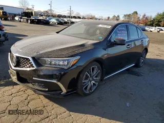 2018 Acura RLX Sport Hybrid w/Advance Pkg with VIN JH4KC2F96JC000410, listed as a Copart auction lot 75607004 with 128,664 mi miles and Salvage Title. Bid and sale history available at carsss.com. Image 1.