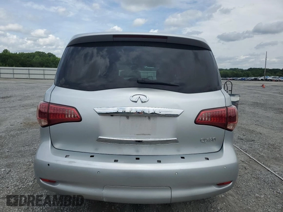 2016 Infiniti QX80 with VIN JN8AZ2NF5G9610490, listed as a Copart auction lot 60041325 with 131,253 mi miles and Salvage title. Bid and sale history available at DreamBid. Image 6.