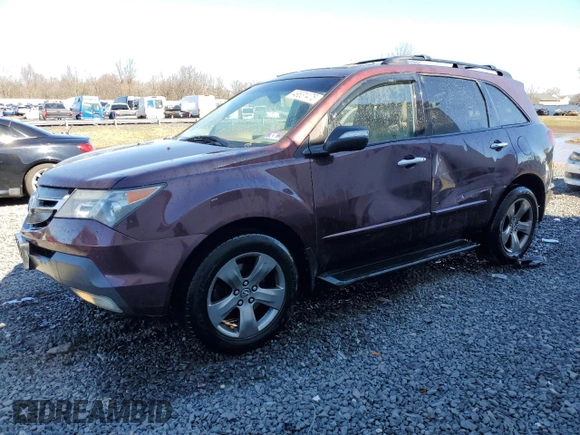 2009 Acura MDX Sport/Entertainment Pkg with VIN 2HNYD288X9H511134, listed as a Copart auction lot 49831475 with 197,777 mi miles and Salvage Title. Bid and sale history available at carsss.com. Image 1.