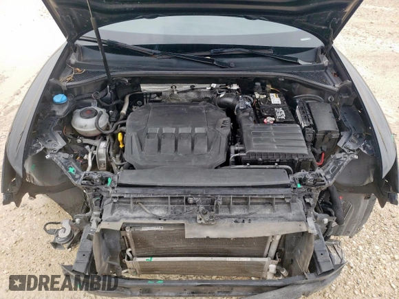2022 Audi Q3 Premium with VIN WA1AUCF31N1121658, listed as a Copart auction lot 58753395 with 75,087 mi miles and Salvage title. Bid and sale history available at DreamBid. Image 12.