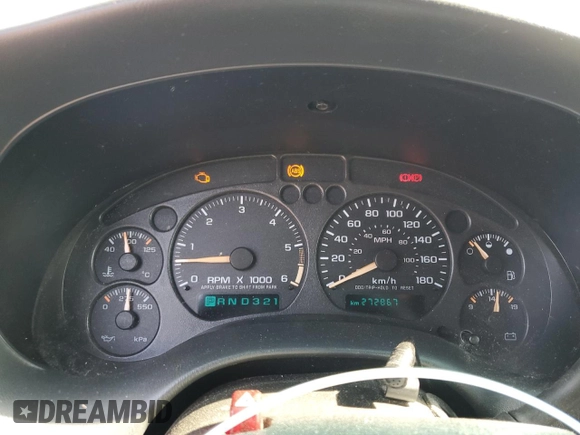 2003 GMC Jimmy z VIN 1GKCT18X43K110056, wystawiony jako Copart lot #48671585 z przebiegiem 272 867 mil mil oraz Czysty tytuł • Clean title. Historia ofert i sprzedaży dostępna na DreamBid. Obrazek 9.