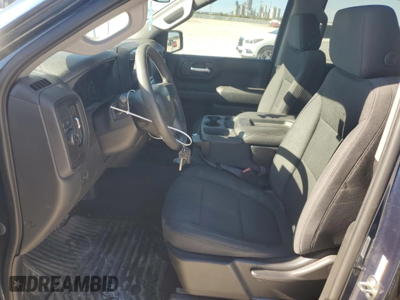 2020 Chevrolet Silverado 1500 Custom with VIN 3GCPWBEF0LG245175, listed as a Copart auction lot 81833874 with 95,334 mi miles and Salvage Title. Bid and sale history available at carsss.com. Image 7.