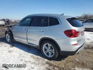 2019 BMW X3 sDrive30i with VIN 5UXTR7C55KLR50096, listed as a Copart auction lot 45906865 with 61,280 mi miles and Salvage Title. Bid and sale history available at carsss.com. Image 2.